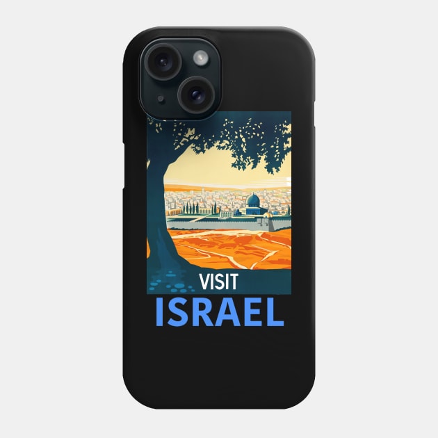 Visit Israel based on 1930s Visit Palestine Poster Phone Case by EphemeraKiosk