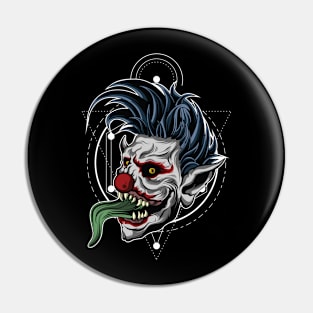 Zombie clown Pin