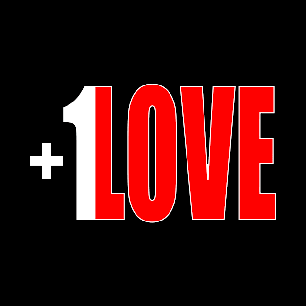 +1 LOVE - tall design by FutureImaging