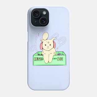 Yellow Cat Listening To Music Inside The Music Box Phone Case