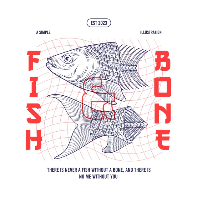 Fish & Bone design by Spes.id