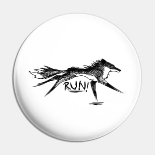 Run! Demon Fox Pin