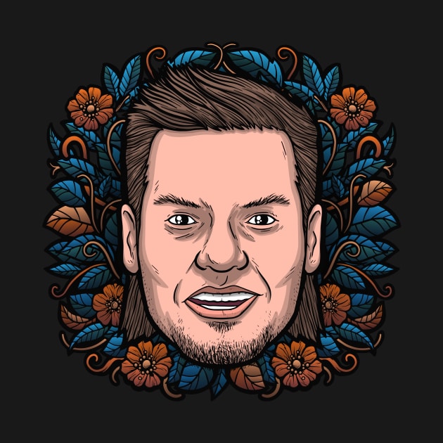 Theo Von (Flowered) by Baddest Shirt Co.