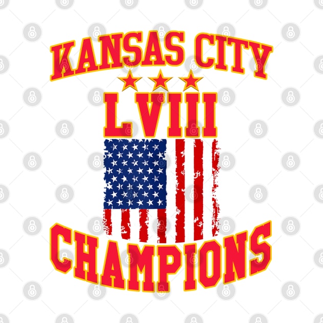 Super Bowl LVIII Champions - Kansas City Chiefs by Folke Fan Cv