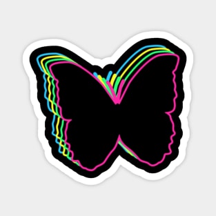 Butterfly 80s Neon Magnet