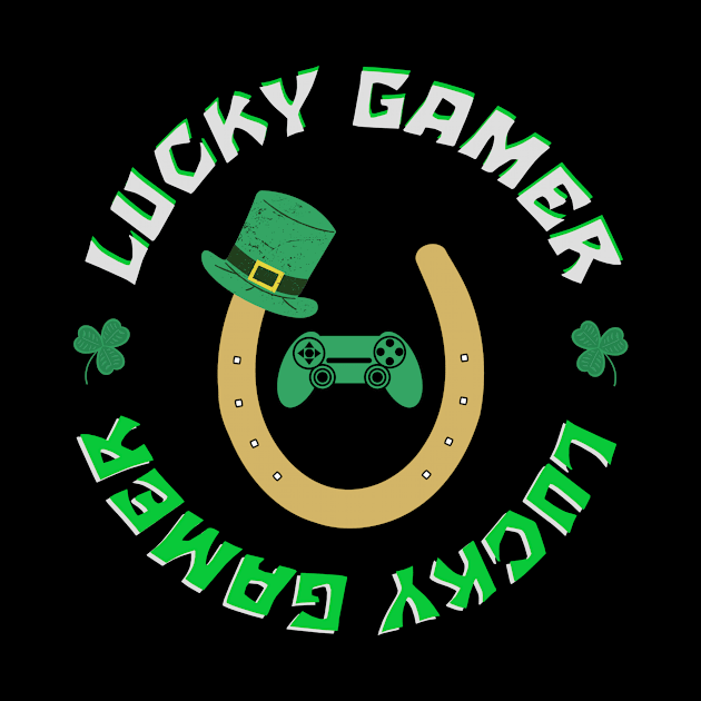 Lucky Gamer St Patricks Day by AnjPrint