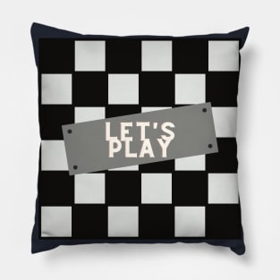 Let's Play - Chess Queens Gambit Pillow