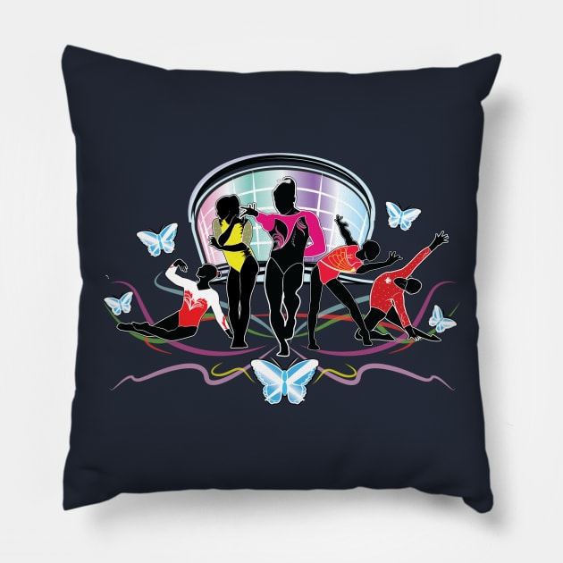 Gymcastic Glasgow Butterfly Shirt Pillow by GymCastic