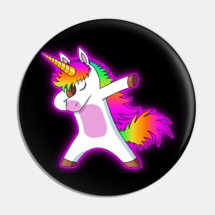 Dabbing Unicorn Dab Cute Rainbow Pony Pin