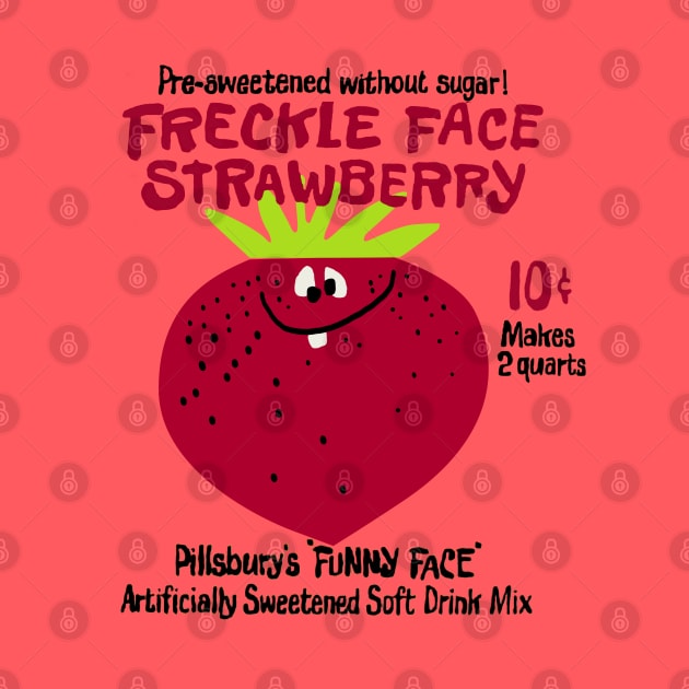 Freckle Face Strawberry "Funny Face" Drink Mix by offsetvinylfilm