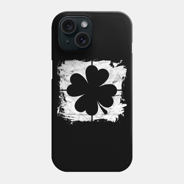 Square Retro Clovers Gift St Patricks Day Lucky Paddy's Phone Case by rhondamoller87