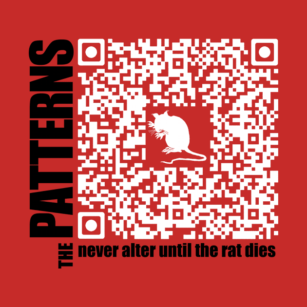 QR code - the pattern never alters until the rat dies by DDGraphits