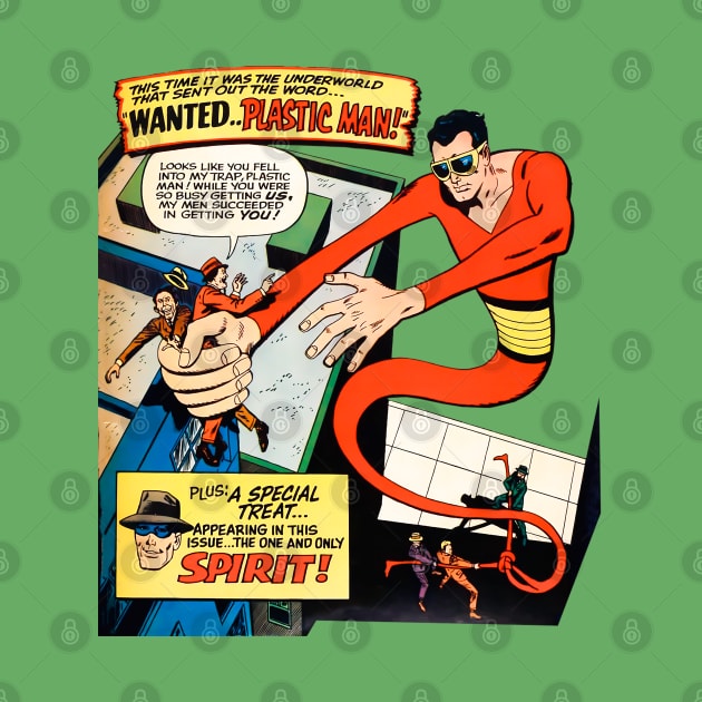 Wanted Plastic Hero Man and Spirit Special Retro Comic Vintage Book by REVISTANGO