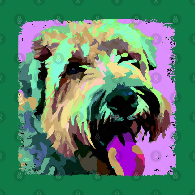 Soft Coated Wheaten Terrier Pop Art - Dog Lover Gifts by PawPopArt