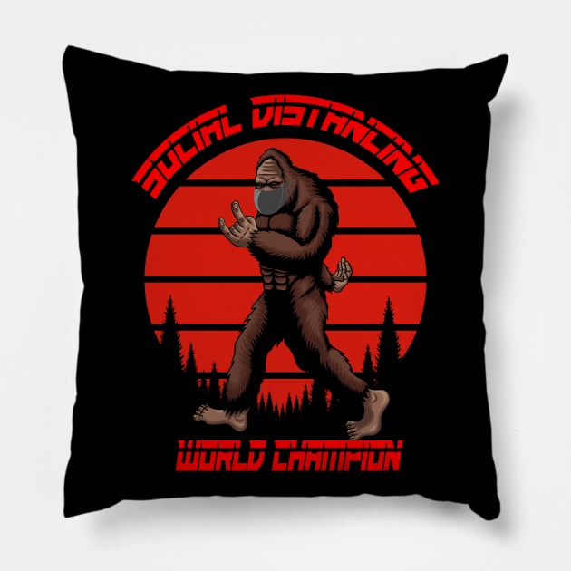 social distancing world champion Pillow by baha2010