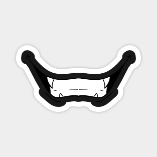 Anime vampire mouth - Face Mask Magnet