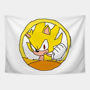 super sonic pixel Tapestry