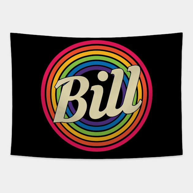 Bill - Retro Rainbow Style Tapestry by MaydenArt