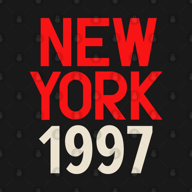 Iconic New York Birth Year Series: Timeless Typography - New York 1997 by Boogosh