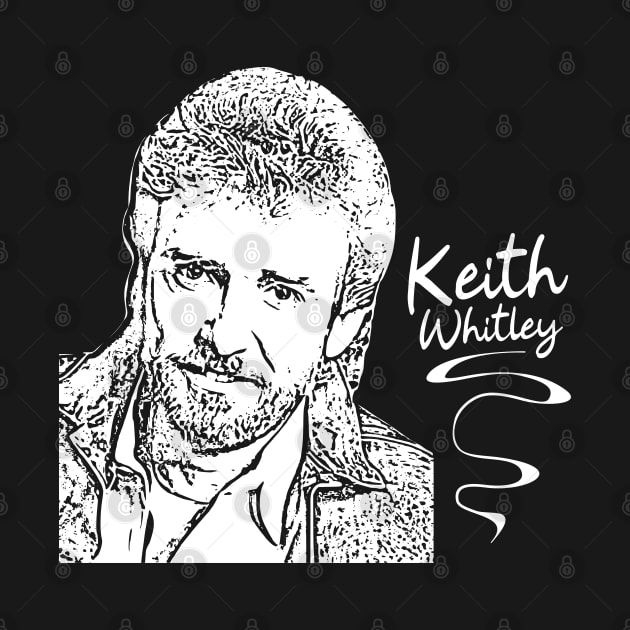 Keith Whitley // Country music // Retro white by Degiab