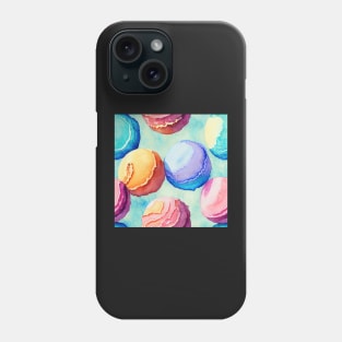 Watercolor ice cream pattern Phone Case