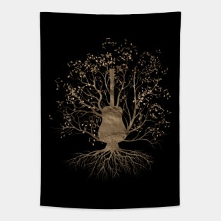 Guitar Music Tree Tapestry