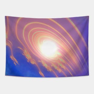 Abstract InterGalactic Planet Space Glow Tapestry