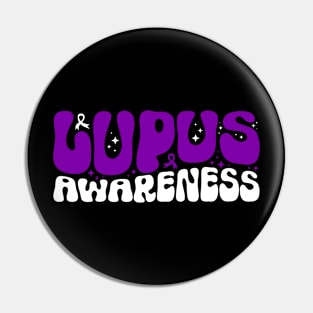 Lupus Awareness Retro Lupus Pin
