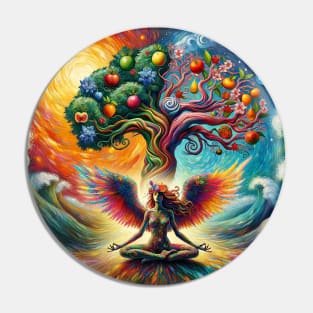 Tree of Life Meditation Pin