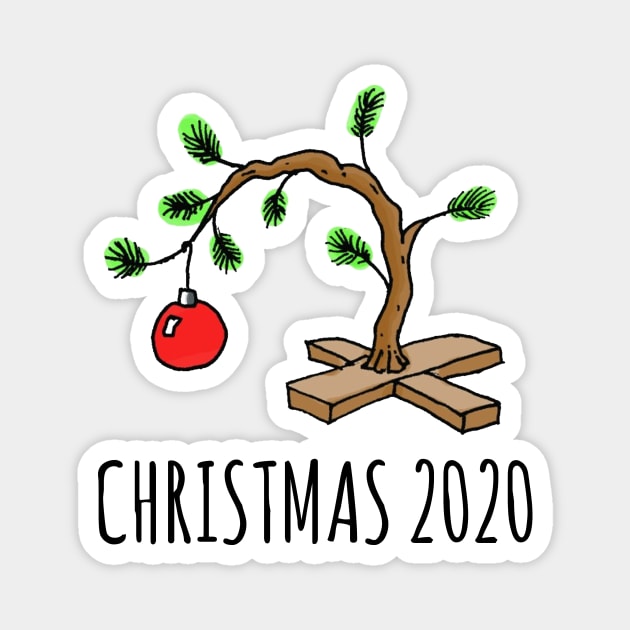 Christmas 2020 Sad Tree Magnet by Bigfinz