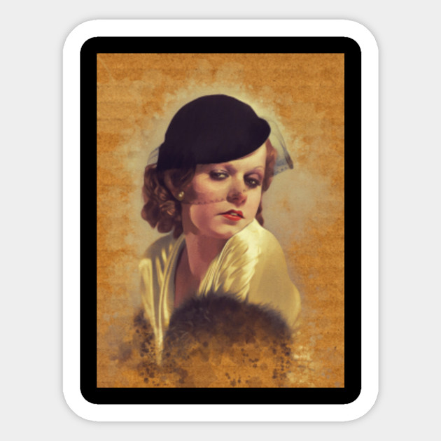 Jean Harlow Vintage Actress Jean Harlow Sticker Teepublic Uk