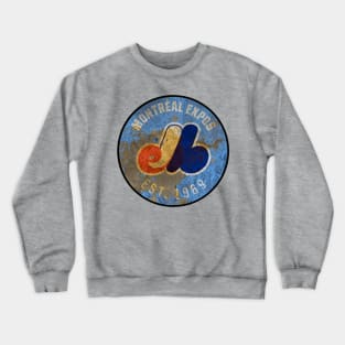 Montreal Expos 90's Vintage MLB Crewneck Sweatshirt Hoodie Shirt - Bluefink