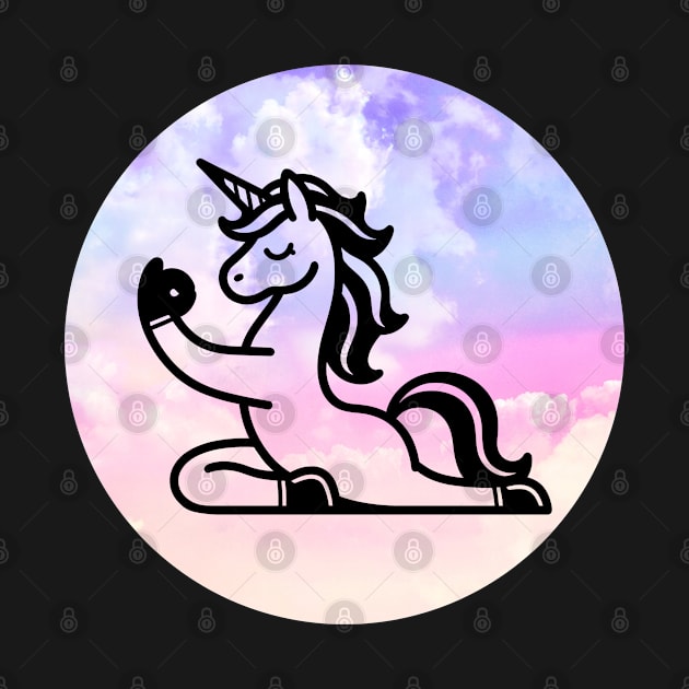 Unicorn Doing Yoga by KayBee Gift Shop