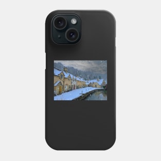 Castle Combe in the snow Phone Case