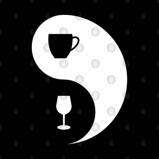 Drinks - Coffee and Wine - Yin Yang - AM PM - Drinks by Design By Leo