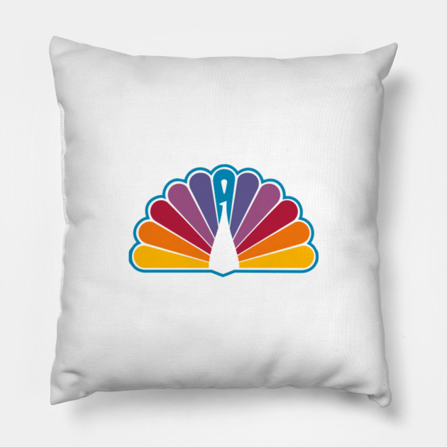 Vintage Peacock Nbc Pillow Teepublic 