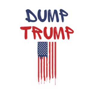 Dump Trump USA Flag T-Shirt