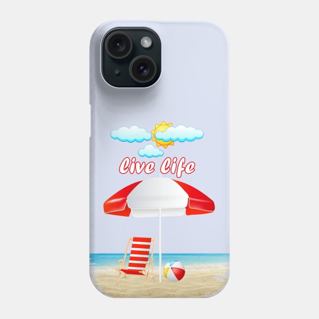 beach Phone Case by ART&LINES