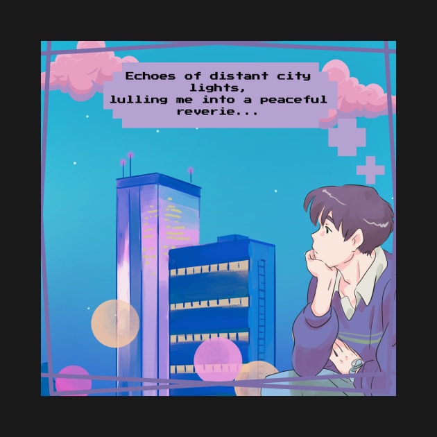 Lofi Anime City Lights Aesthetic Boy Version by AKawaiiPastels