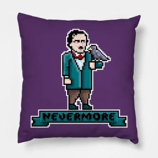 Pixel Poe Nevermore Pillow