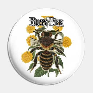 Busy Bee on beautiful yellow flowers Pin