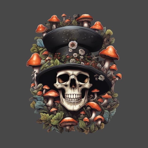 shroomy skull II by circlestances