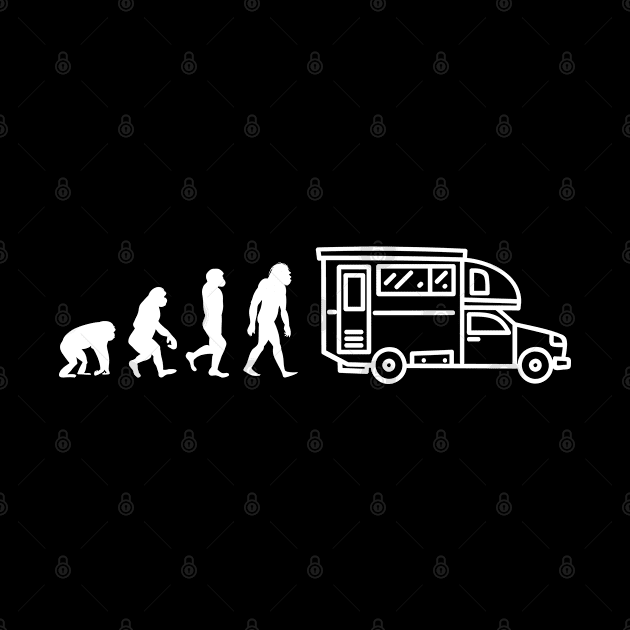 Camping Evolution Caravan Gift by Shirtbubble