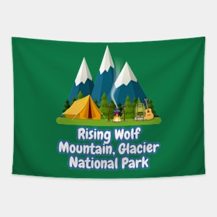 Rising Wolf Mountain, Glacier National Park Tapestry