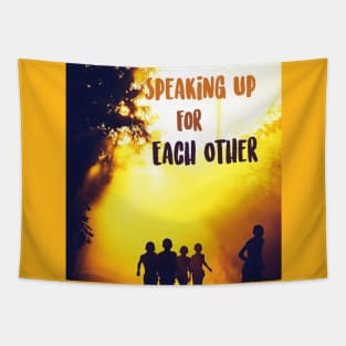 Design based on the book "Speaking Up For Each Other" Tapestry