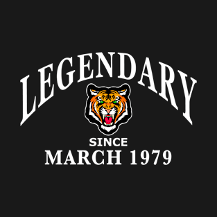 Legendary since March 1979 birthday gift idea T-Shirt