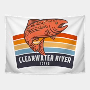 Clearwater River Idaho Salmon Fishing Graphic Tapestry