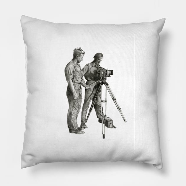 Travel and adventure with a camera. Pillow by art-koncept