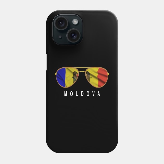 Moldova Sunglasses, Moldova Flag, Moldova gift ,   Moldovan , Phone Case by JayD World