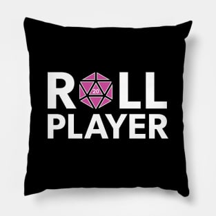 Roll Player (Pink d20) Pillow